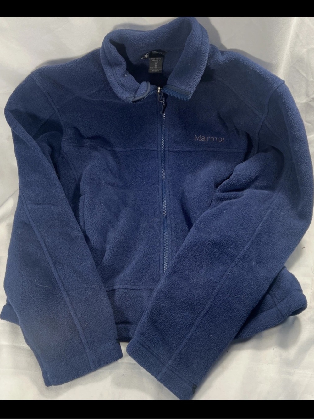 Marmot Blue Full Zip Fleece Jacket Medium